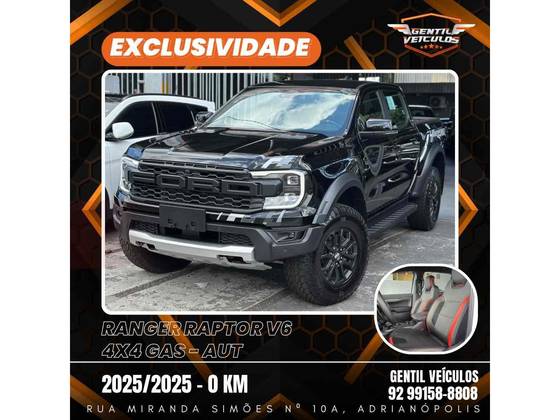 FORD RANGER 3.0 V6 TURBO GASOLINA RAPTOR 4X4 AUTOMÁTICO